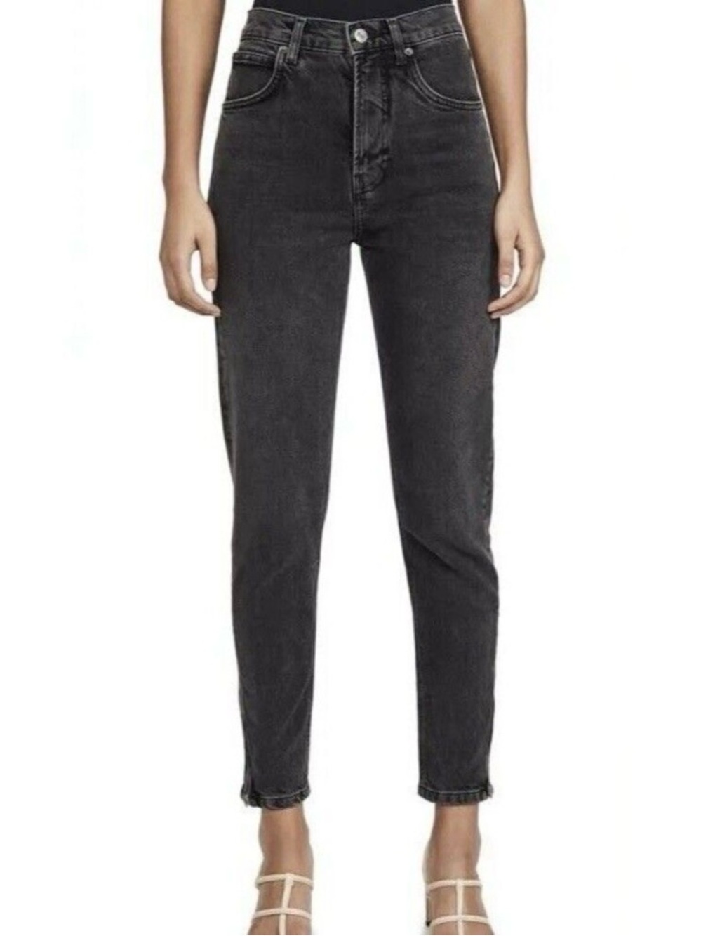Reformation Jeans Yuma Wash Zipper Ankle Straight Skinny Jeans Size 27